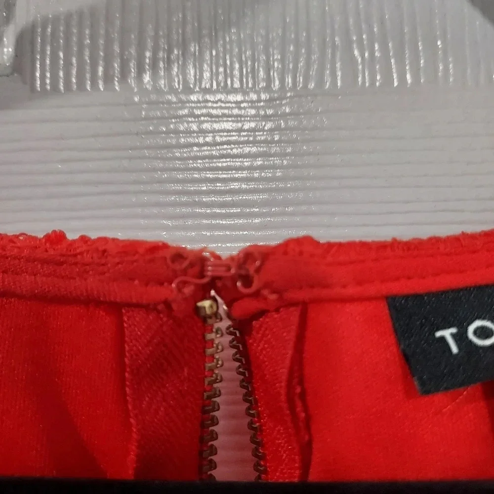 NWT Torrid Scarlett Red Crochet Lace Crinkle Gauze Sleeveless Dress in Size 26